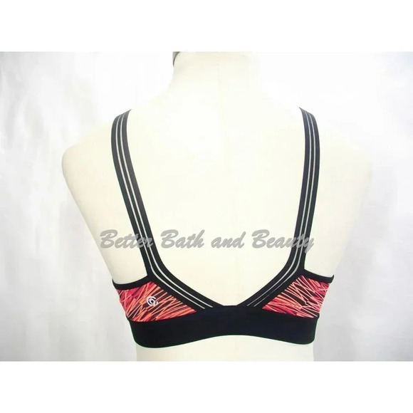 XS X-SMALL Champion C9 N9609 Strappy V-Back Wire Free Sports Bra Neon Flare NWT - Picture 8 of 10